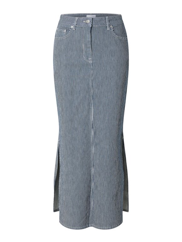 Selected Femme - SLFMYRA HW STRIPE COLUMN DENIM