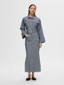 Selected Femme - SLFMYRA HW STRIPE COLUMN DENIM