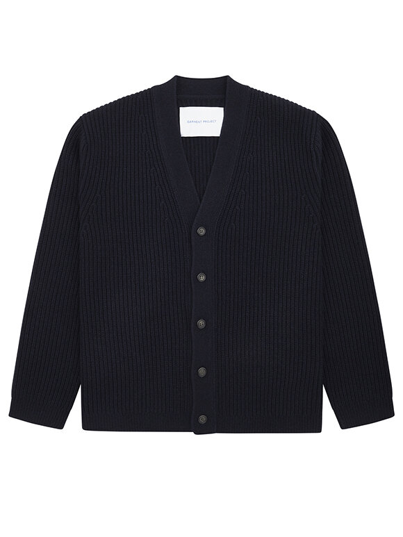 GARMENT PROJECT - Wool Knit Cardigan - Navy