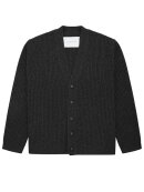 GARMENT PROJECT - Wool Knit Cardigan - Dark Grey