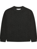 GARMENT PROJECT - Boxy Wool Knit - Dark Grey Mel