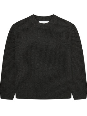 GARMENT PROJECT - Boxy Wool Knit - Dark Grey Mel