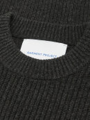 GARMENT PROJECT - Boxy Wool Knit - Dark Grey Mel