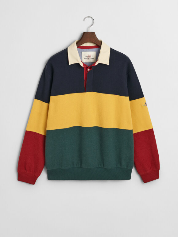 GANT - SWEAT COLOR BLOCK HEAVY RUGGER